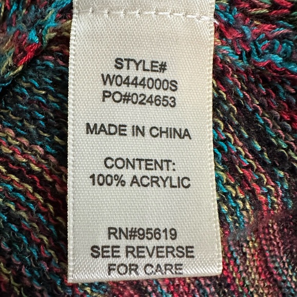 Studio JPR multicolor Knit Open Front Vest (775) - Picture 9 of 10